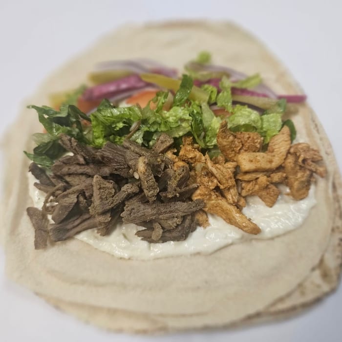Mix Shawarma Sandwich.