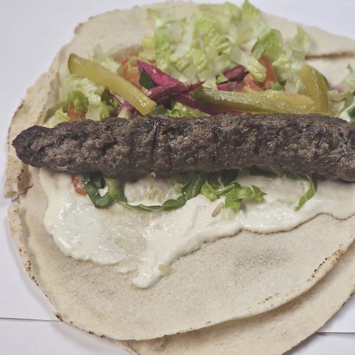 Kafta Kabab Sandwich.