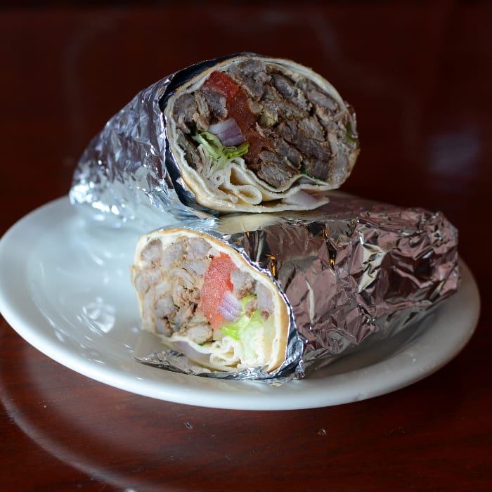 Meat Shawarma Sandwich.